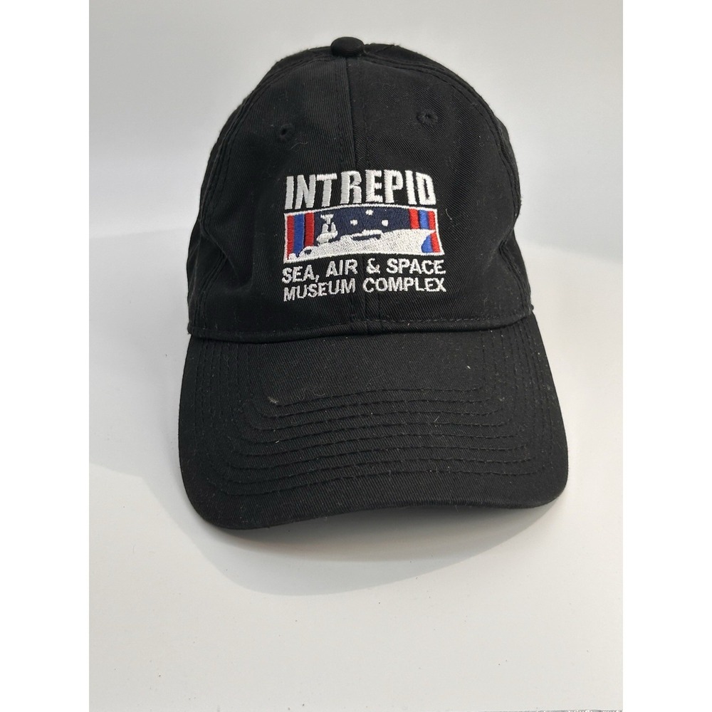 Vintage INTREPID SEA, AIR & SPACE MUSEUM Trucker Hat Baseball Cap Adjustable
